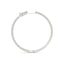 Aros de Diamante en Oro Blanco de 14k con Diseño Delgado y Doble Cara
