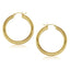 14k Yellow Gold Polished Hoop Earrings - 40 mm