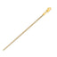 14k Yellow Gold Round Pave Franco Chain - 2.30 mm