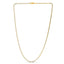 14k Yellow Gold Round Pave Franco Chain - 2.30 mm