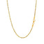 Chaîne en or jaune 14k solide à coupe diamant de 2,0 mm