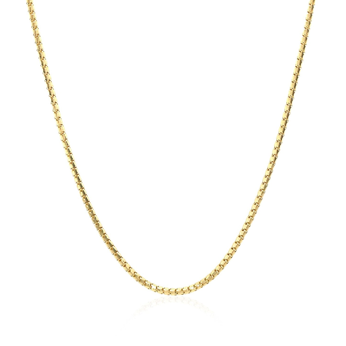 14k Yellow Gold Ice Chain Necklace - 1.3mm