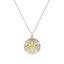 Pendentif en Argent Sterling et Or Jaune 14k en Forme de Dollar de Sable