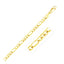 10k Yellow Gold Solid Figaro Bracelet - 4.50 mm