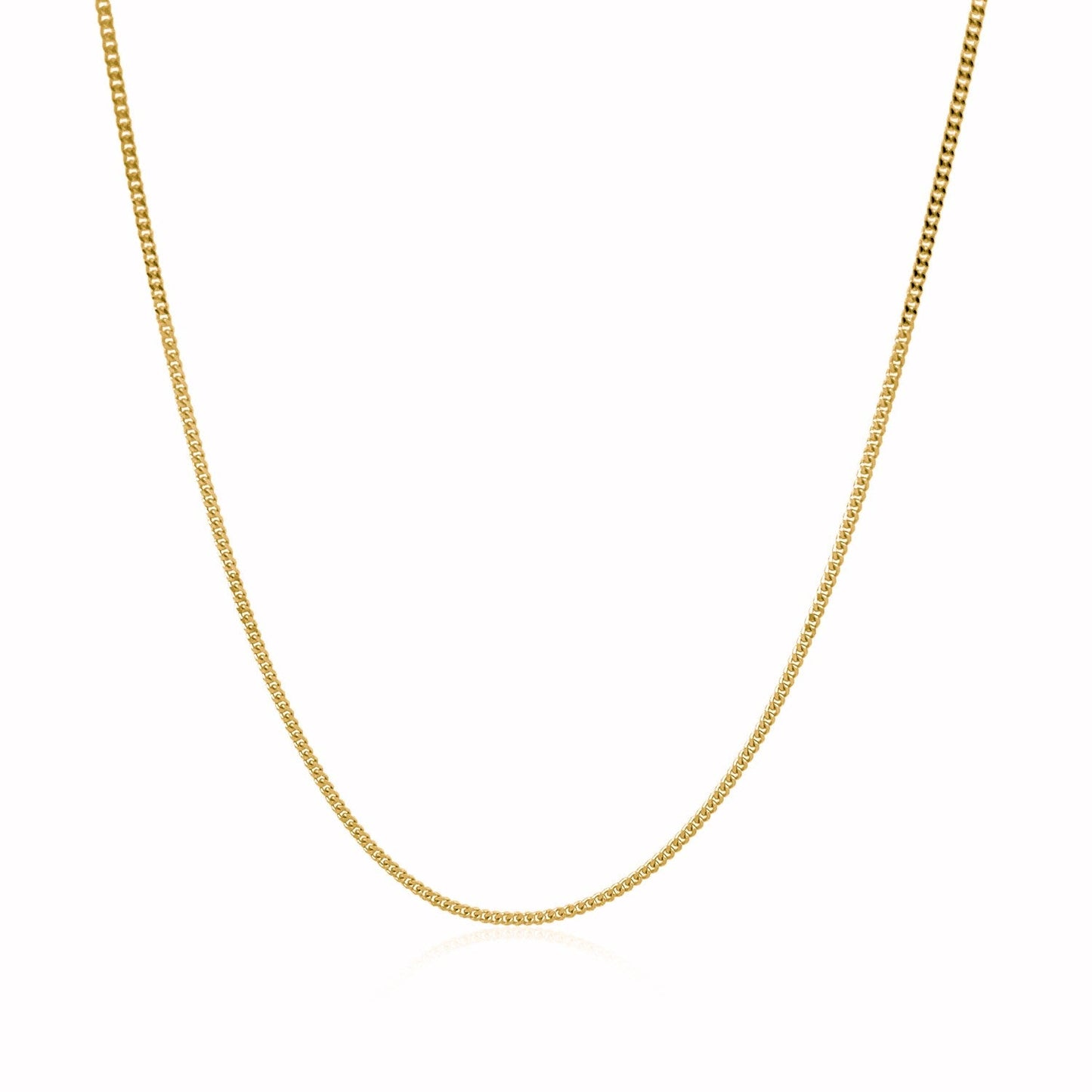 Cadena Gourmette de Oro Amarillo de 14k 1.0mm