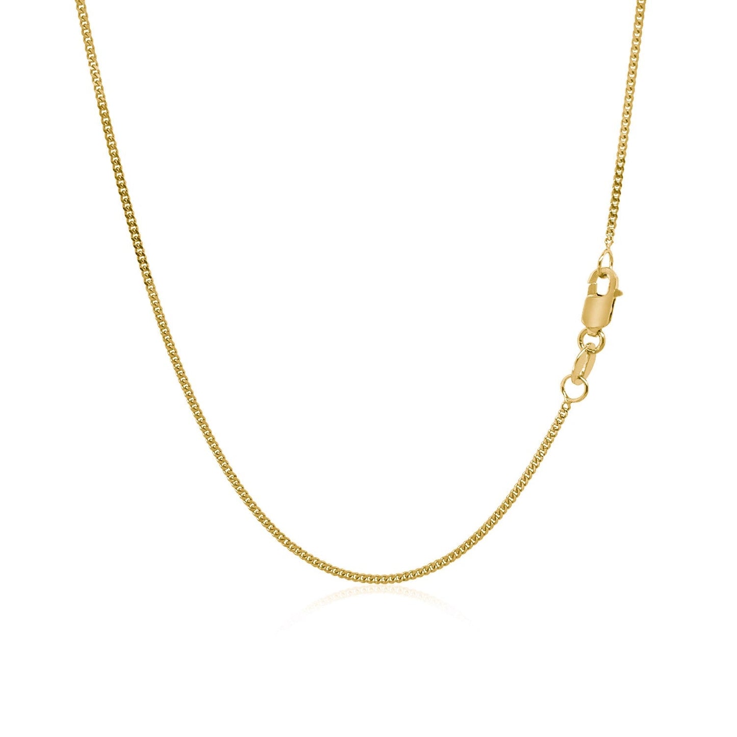 Cadena Gourmette de Oro Amarillo de 14k 1.0mm