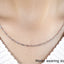 Chaîne Singapore en Or Blanc 14k 1,7 mm