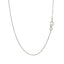 Sterling Silver Rhodium Plated Cable Chain 0.6mm