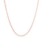 Chaîne en or rose 14k à maillons en blé coupés en diamant - 0,6 mm