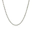 Cadena de Cuerda Cortada de Diamante de Oro Blanco de 14k de 2.25 mm