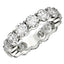 Bague Eternité en Diamant Lab Grown Taille Ronde en Or Blanc 14k