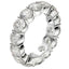 Bague Eternité en Diamant Lab Grown Taille Ronde en Or Blanc 14k