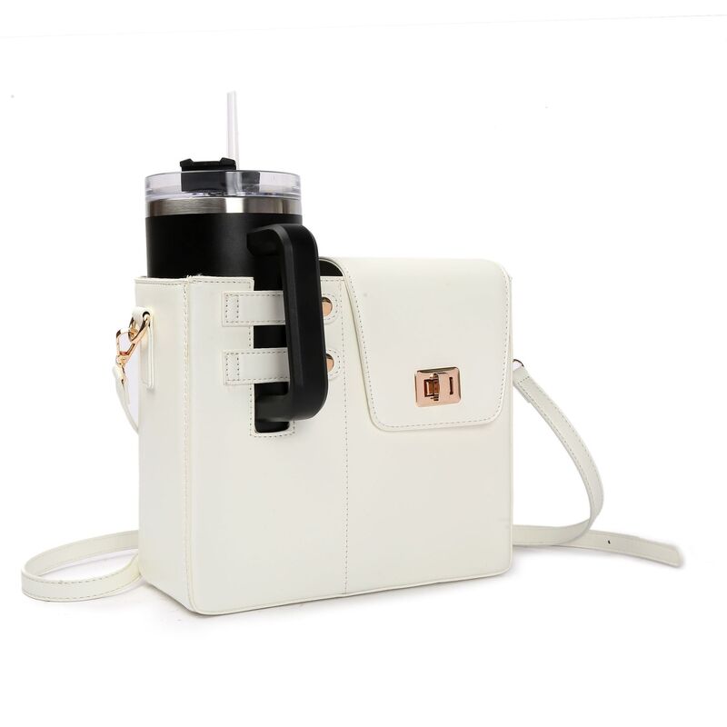 Outdoor Purse Cup Holder Bag for Stanley, Crossbody Water Bottle Bags,Crossbody Water Bottle Bag for Most Water Bottles - Korvel