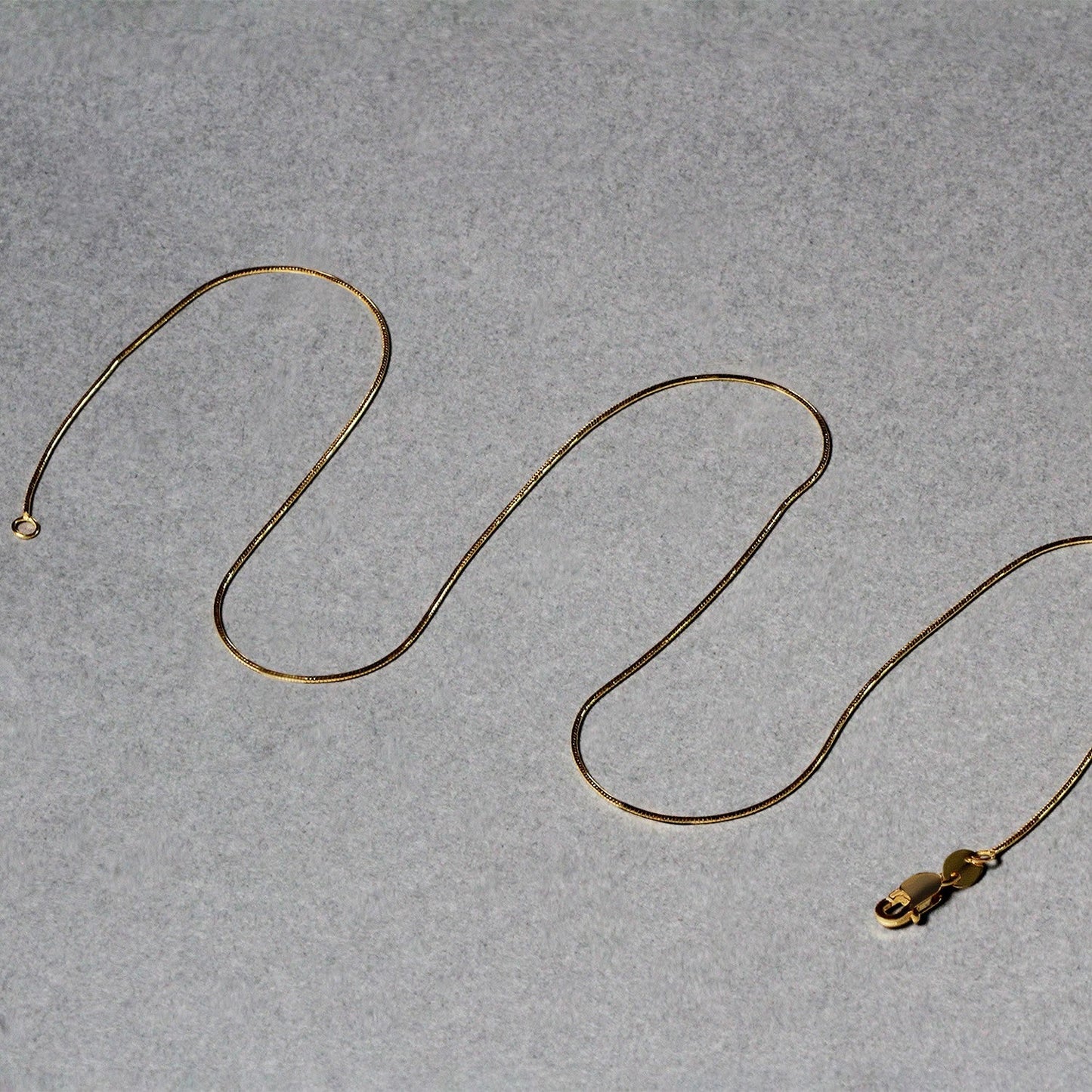 14k Yellow Gold Round Snake Chain - 0.7mm