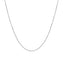 Chaîne en maillons en or blanc 14k 0,5 mm