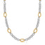 18k Yellow Gold & Sterling Silver Multi Style Chain Necklace