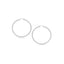 14k White Gold Polished Hoop Earrings (20 mm)