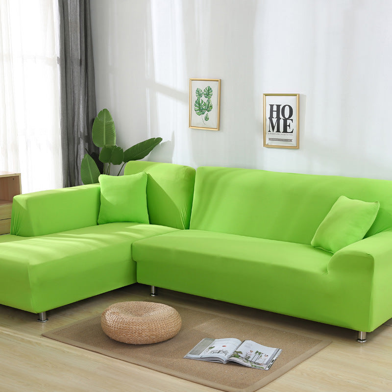 Solid color sofa cover, elastic tight package, full cover, fabric sofa cover, sofa cushion, sofa cover - Korvel