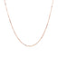 Cadena Clásica de Caja de Oro Rosa de 14k - 0.6mm