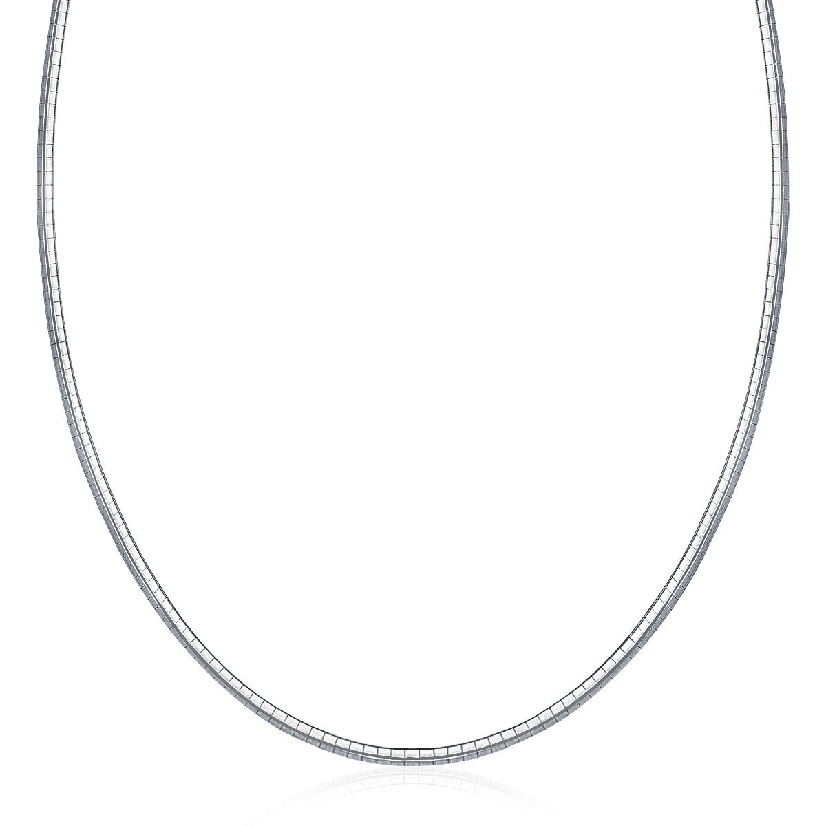 Collier Omega Classique en Argent Sterling - 3,0 mm