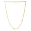 Collier en chaîne en papier clip long en or jaune 14 carats