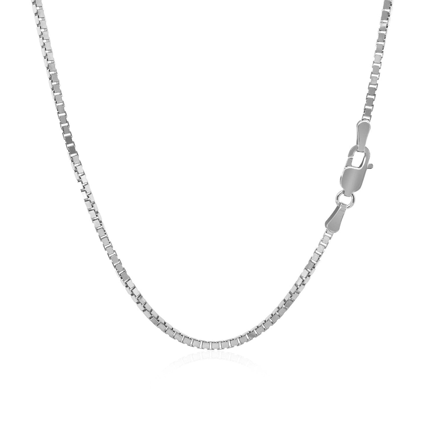 14k White Gold Classic Box Chain - 1.4mm