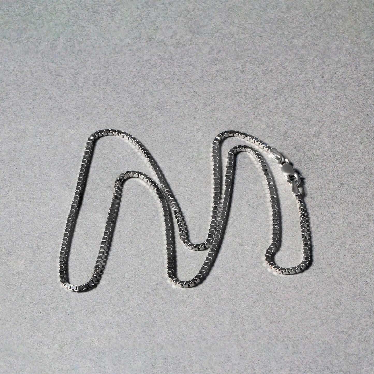 14k White Gold Classic Box Chain - 1.4mm