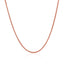 14k Rose Gold Diamond Cut Round Wheat Chain - 1.1mm