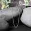 14k Rose Gold Diamond Cut Round Wheat Chain - 1.1mm