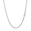 2.1mm 14k White Gold Round Wheat Chain