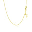 14k Yellow Gold Adjustable Cable Chain Necklace