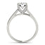 14k White Gold Diamond Engagement Ring with Cathedral Design