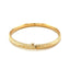 14k Yellow Gold Diamond Cut Design Children's Bangle