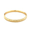 14k Yellow Gold Diamond Cut Design Children's Bangle