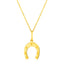 14K Yellow Gold Horseshoe Necklace