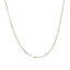 14k White Gold Diamond Cut Cable Link Chain - 1.1mm