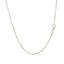 14k White Gold Diamond Cut Cable Link Chain - 1.1mm