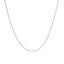 14k White Gold Diamond Cut Round Wheat Chain - 0.6mm
