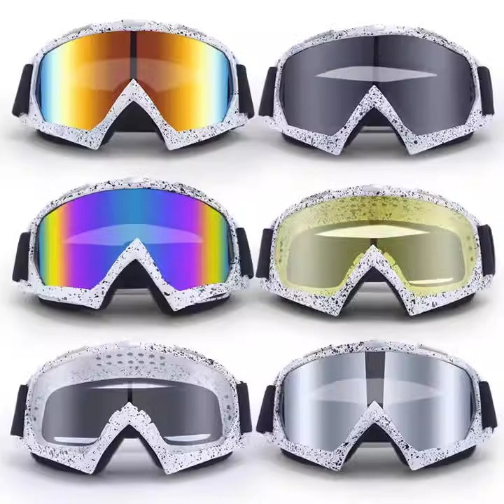Outdoor Motorcycle Goggles Sheet Face Mask Outdoor Riding Windproof Dust Skiing Cross Country Helmet Goggles - Korvel