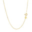 14k Yellow Gold Faceted Cable Link Chain - 1.3mm