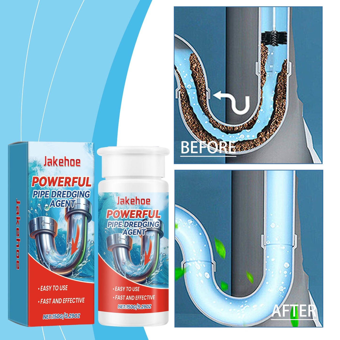 Premium Drain Clogging Dredging Agent for Kitchen & Toilet