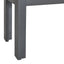 TREXM 3-piece retro cutlery set, rectangular stand table, and 2 wooden stools for 4 people (gray) - Korvel