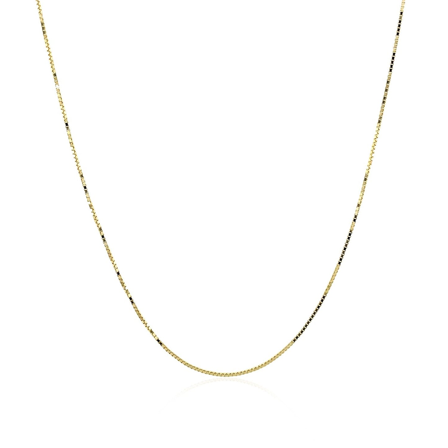 Chaîne en Or Jaune 14k Classique en Boîte - 0,6 mm