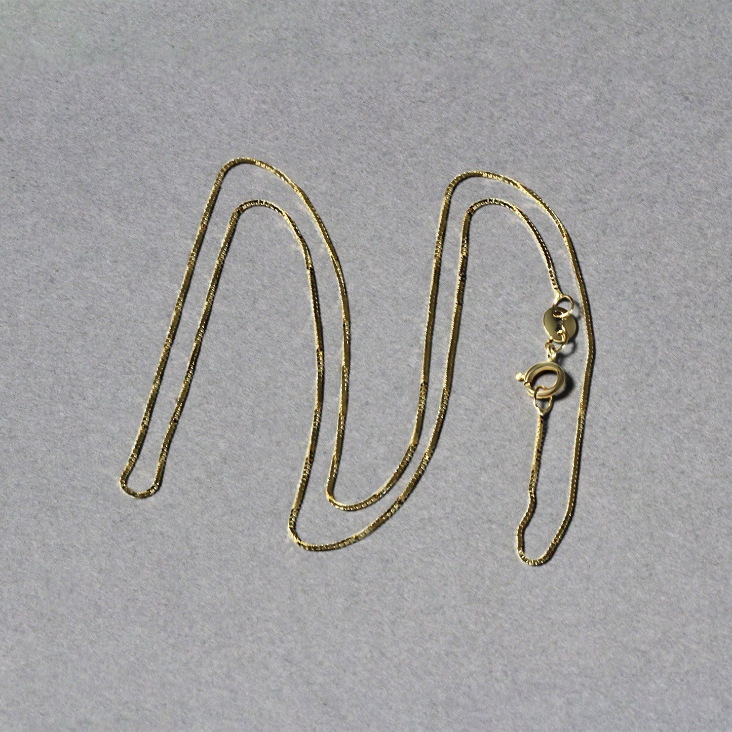 Chaîne en Or Jaune 14k Classique en Boîte - 0,6 mm