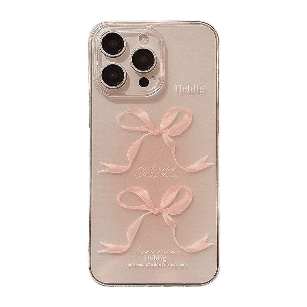 Coque iPhone 15 Sweet Pink Bow - Protection TPU Premium