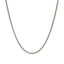 Sterling Silver Rhodium Plated Wheat Chain - 1.3mm
