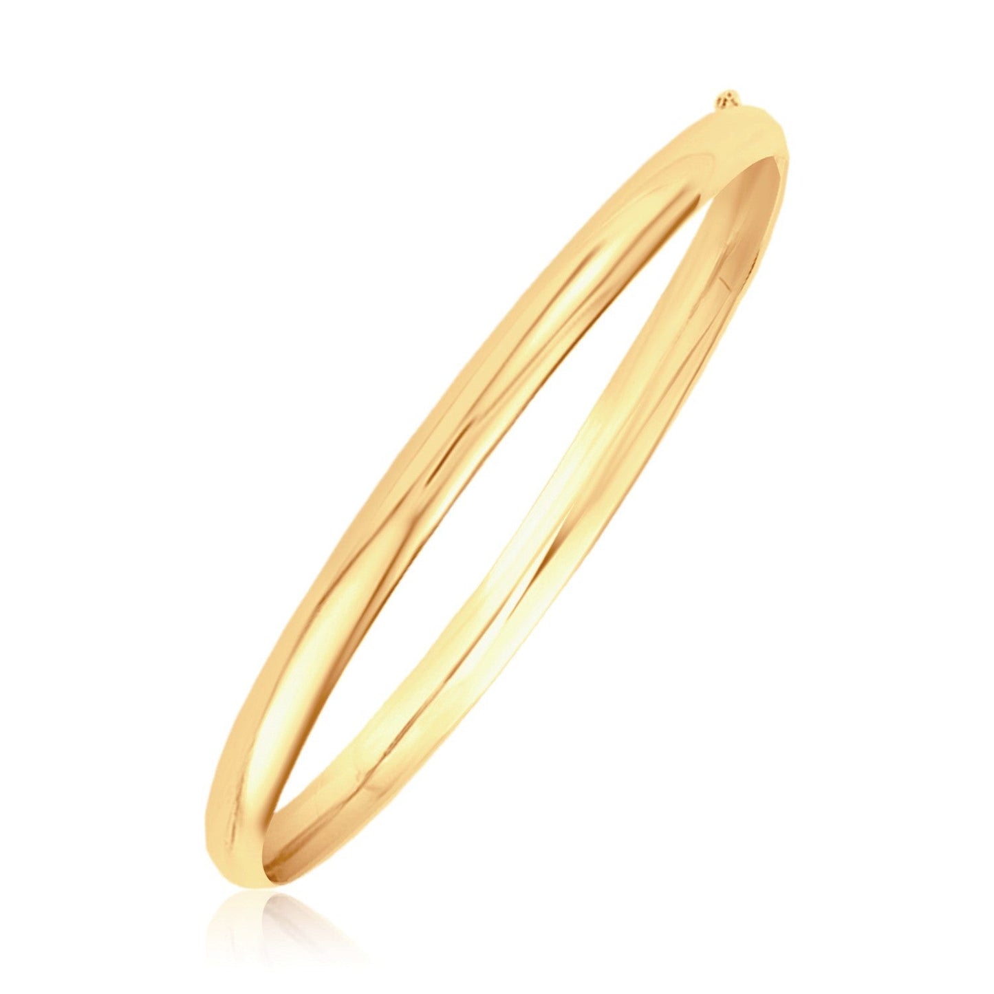 Bracelet jonc classique en or jaune 14 carats