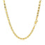 Collier en chaîne en cœur en or jaune 14 carats - 2,9 mm