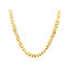 Collar de cadena curb de oro amarillo de 10k de 2.4mm