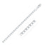 Rhodium Plated Sterling Silver Curb Chain Necklace